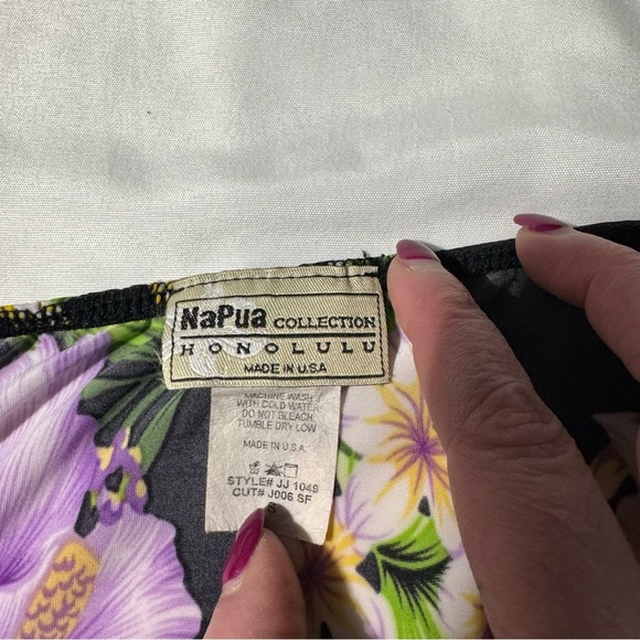 Napua Collection Honolulu Sundress Beach Coverup Tropical Floral Print Vacay - Picture 7 of 15